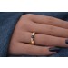 Cartier Saphir Ring Gold 750 18K blauer Saphir 0.75ct Antikschmuck