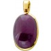 Rubin Anhänger Gold 585 14K purpurroter Edelstein 21ct unbehandelt