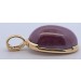 Rubin Anhänger Gold 585 14K purpurroter Edelstein 21ct unbehandelt