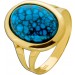 Türkisring Gold 333 8K türkisener Türkis Edelstein  Antikschmuck