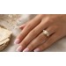 Perlenring Gold 585 14K Akoyaperle Brillanten 0.06ct Antikschmuck