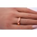 Rubinring Rosegold 585 14K rote Rubin Edelsteine 0.30ct Antikschmuck