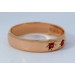 Rubinring Rosegold 585 14K rote Rubin Edelsteine 0.30ct Antikschmuck