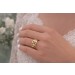 Rubinring Gold 750 18K rote Rubine Brillanten 0.06ct Antikschmuck
