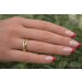 Rubinring Gelbgold 585 14K rote Rubine blaue Saphire 0.70ct.