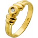 Brillantring Gold 750 18 Karat Solitär Brillant 0.03ct