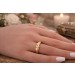 Brillantring Gold 750 18 Karat Solitär Brillant 0.03ct