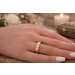 Brillantring Gold 750 18 Karat Solitär Brillant 0.03ct