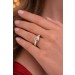 Diamantring Gold Weißgold 750 18K Diamant 0.75ct Antikschmuck