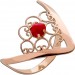 Korallen Ring Rosegold 750 18K rote Koralle Antikschmuck 
