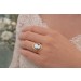 Gemmen Ring Gold 750 18K brauner Achat Frauenkopfbüste Antikschmuck