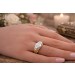 Brillantring Gold 585 14K Brillanten 0.65ct Antikschmuck