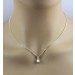 Perlen Anhänger Gold 333 8K Akoyaperle 5.5mm Brillanten 0.09ct