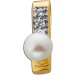 Perlen Anhänger Gold 333 8K Akoyaperle 5.5mm Brillanten 0.09ct
