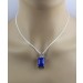 Diamant Anhänger Silber 925 azurblauer Lapislazuli 22.9ct Diamant 0.04ct