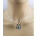 Topas Anhänger Silber 925 grüne Smaragde 0.80ct weiße Topase 0.24ct