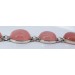 Rosenquarz Armband Silber 925 5 pastell rosa Rosenquarz Edelsteine 142ct 