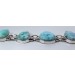 Larimar Armband Silber 925 hellblaue Larimar Edelsteine 126ct