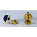 Lapislazuli Ohrstecker Gold 585 14K azurblaue Lapislazuli Edelsteine 6ct