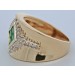 Smaragdring Gold 585 14K grüne Smaragde 0.8ct Brillanten 0.36ct