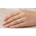 Brillantring Gold 585 14K Diamant 0.05ct Lupenrein Antikschmuck