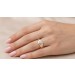 Brillantring Gold 585 14K Diamant 0.05ct Lupenrein Antikschmuck