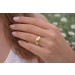 Diamantring Gold 585 14K multicolour fancy Diamanten 0.08ct behandelt