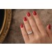 Brillantring Weißgold 585 14K Brillanten 0.30ct Antikschmuck
