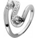 Diamantring Weißgold 585 14K Diamanten 0.30ct Antikschmuck