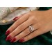 Diamantring Weißgold 585 14K Diamanten 0.30ct Antikschmuck