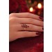 Granat Ring Gold 333 8K rubinrote Granate 2ct Antikschmuck