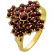 Granat Ring Gold 585 14K rubinrote Granat Edelsteine 1.1ct Antikschmuck