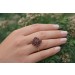 Granat Ring Gold 585 14K rubinrote Granat Edelsteine 1.1ct Antikschmuck