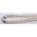 Perlenkette 2-reihig Diamanten Akoyaperlen 7.4-2.9mm Antikschmuck