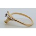 Brillantring Gold 585 14K Brillant 0.07ct Lupenrein Antikschmuck