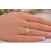Brillantring Gold 585 14K Brillant 0.07ct Lupenrein Antikschmuck