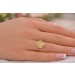 Brillantring Gold 585 14K Brillant 0.07ct Lupenrein Antikschmuck