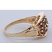Granat Ring Gold 333 8K rote Almandine Granate 0.32ct.
