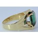 Turmalin Ring Gold 333 8K grüner Turmalin 3ct Antikschmuck