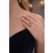 Amethyst Ring Gold 585 14K lila Amethyst Brillanten Antikschmuck
