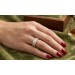 Brillantring Gold Weissgold 750 18K Brillanten 0.44ct Lupenrein