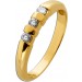 Memoire Ring Gold 585 14 Karat Brillanten 0.30ct 