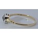 Solitärring Gold Weissgold 585 14K Brillant 0.05ct Antikschmuck