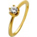 Brillantring Gold 585 14 Karat Brillant 0.20ct Lupenrein 
