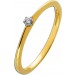 Solitärring Gold 585 14 Karat Brillant 0.05ct Verlobungsring