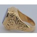 Siegelring Gold 750 18K blauer Lapislazuli 2.4ct Antikschmuck