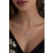 Brillantanhänger Weissgold 585 14K Brillanten 0.49ct Antikschmuck