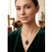 Kreuzanhänger Gold 900 21.6 Karat rote Almandin Granat Edelsteine 5.9ct