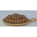 Kreuzanhänger Gold 900 21.6 Karat rote Almandin Granat Edelsteine 5.9ct