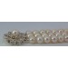 Perlenarmband Weissgold 585 14K Akoyaperlen Diamanten Antikschmuck